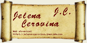 Jelena Cerovina vizit kartica